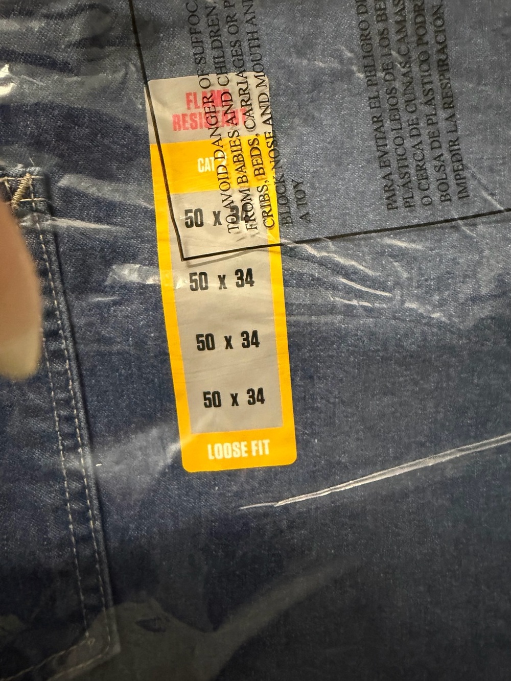 Loose Fit Men’s Jeans - Blue size 50 x 34 Carhart jeans